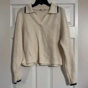 Collard Cropped Sweater